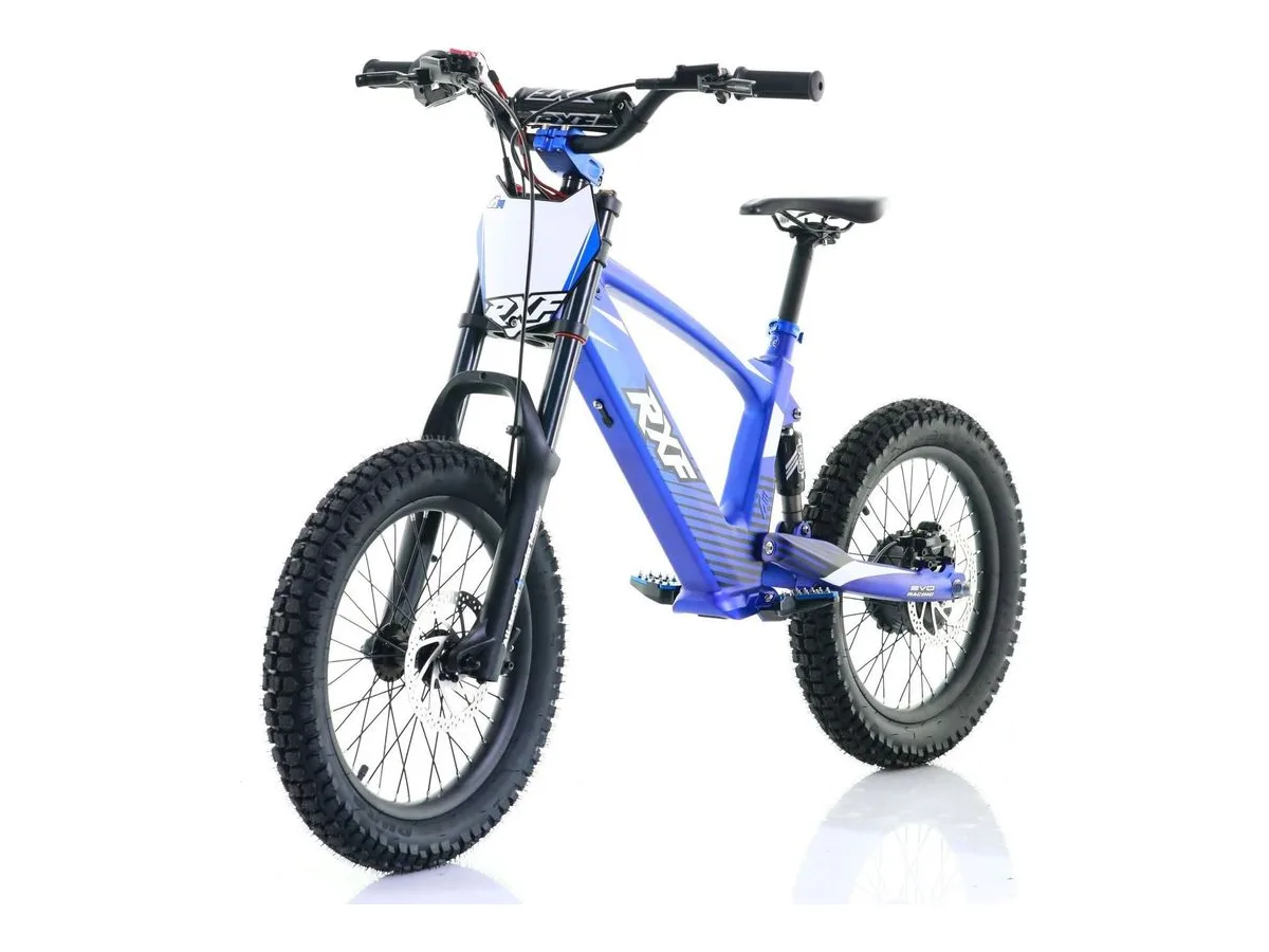 Apollo RXF EVO18 Blue E-BMX electric balance bike view 2