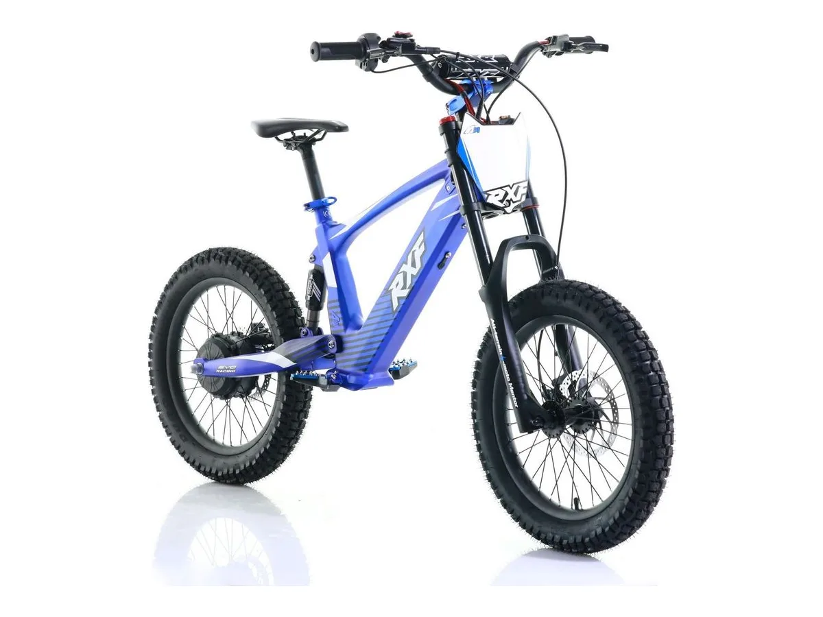 Apollo RXF EVO18 Blue E-BMX electric balance bike view 3